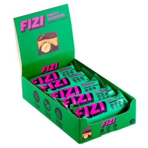 Baton w polewie czekoladowej „HAZELNUT + CARAMEL" Fizi, 45g