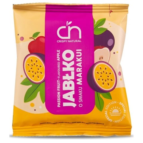 Jabłko suszone o smaku marakui Crispy Natural, 18 g