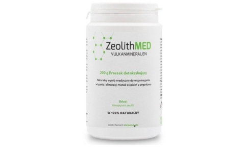 ZEOLITHMED Zeolit Medyczny Naturalny Zeolit Klinoptylolit Detox (200 g)