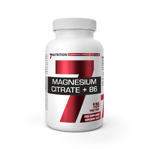 7NUTRITION Magnesium Citrate + B6 - Cytrynian magnezu + Witamina B6 (120 kaps.)
