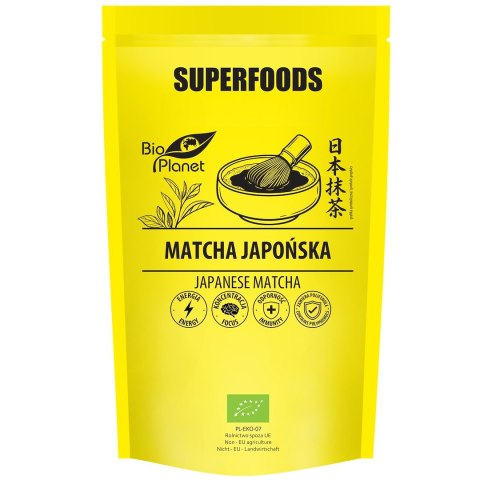 HERBATA ZIELONA MATCHA BIO (JAPOŃSKA) 100 g - BIO PLANET SUPERFOODS