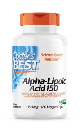DOCTOR'S BEST ALA - kwas alfa liponowy 150 mg (120 kaps.)