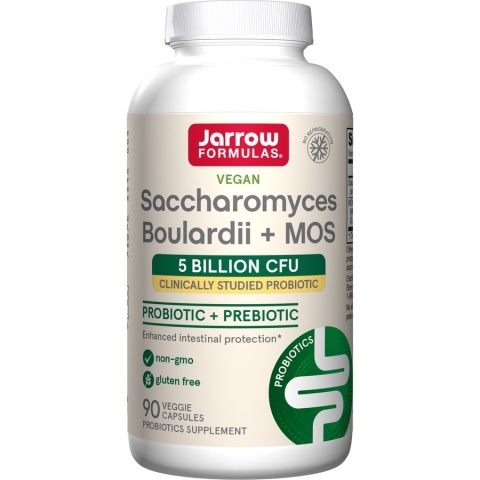 JARROW FORMULAS Vegan Saccharomyces Boulardii + MOS (90 kaps.)