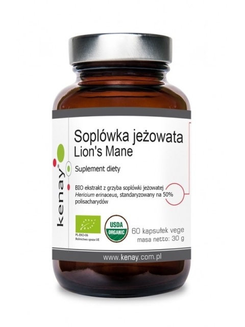 KENAY EKO Soplówka Jeżowata - Lion's Mane (60 kaps.)