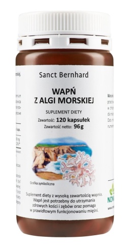 KRAUTERHAUS SANCT BERNHARD Wapń z Algi Morskiej (120 kaps.)