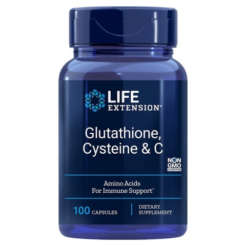LIFE EXTENSION L-Glutation + L-Cysteina + Witamina C (100 kaps.)