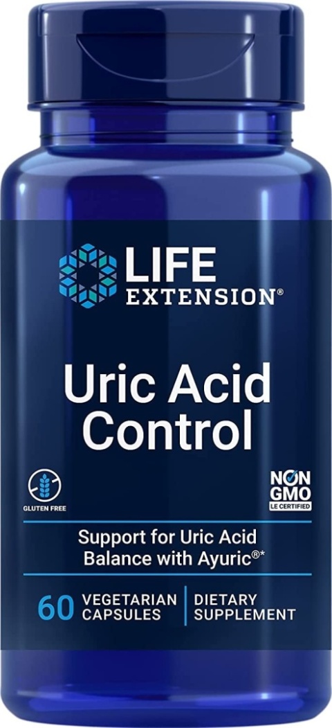 LIFE EXTENSION Uric Acid Control - Kontrola Kwasu Moczowego (60 kaps.)