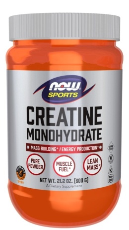 NOW FOODS Creatine Monohydrate Powder - Monohydrat Kreatyny Proszek (600 g)