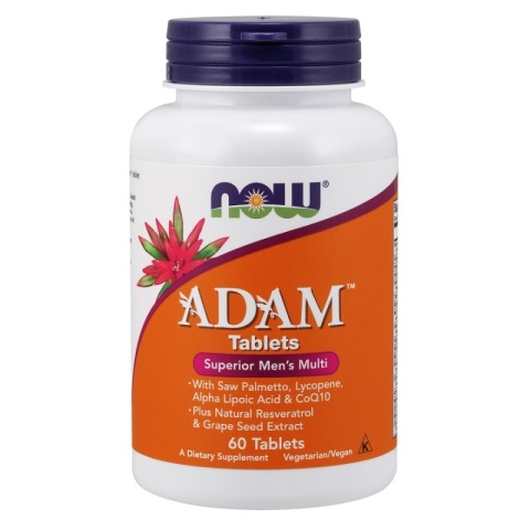 NOW FOODS Multiwitamina i Składniki Mineralne dla Mężczyzn ADAM (60 tabl.)