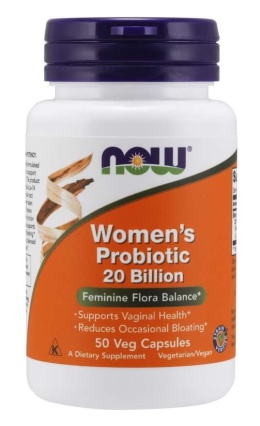 NOW FOODS Women's Probiotic - Probiotyk dla Kobiet 20 miliardów CFU (50 kaps.)