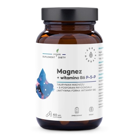 AURA HERBALS Magnez + Witamina B6 (60 kaps.)