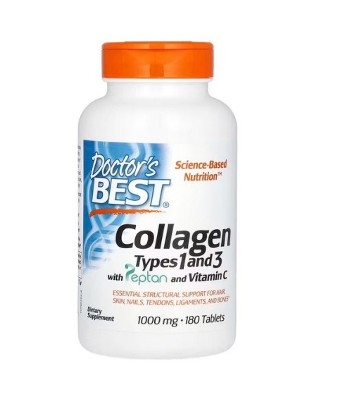 DOCTOR'S BEST Collagen Types I and III (180 tabl.)