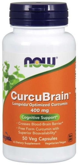 NOW FOODS CurcuBrain 400 mg (50 kaps.)