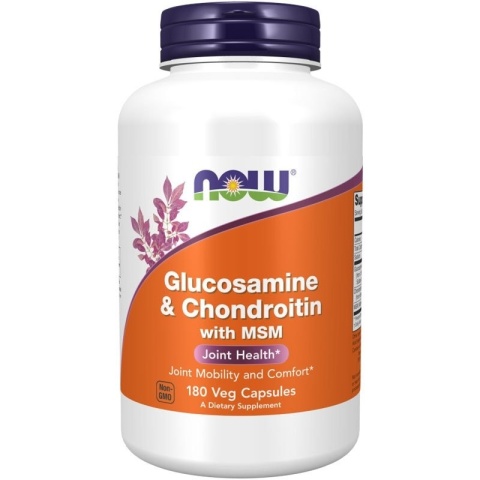 NOW FOODS Glukozamina i Chondroityna z MSM (180 kaps.)