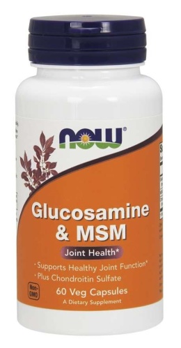NOW FOODS Glukozamina z MSM (60 kaps.)