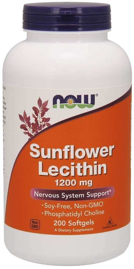 NOW FOODS Lecytyna słonecznikowa 1200 mg (200 kaps.)