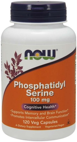 NOW FOODS Phosphatidyl Serine - Fosfatydyloseryna 100 mg (120 kaps.)
