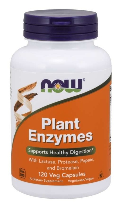 NOW FOODS Plant Enzymes - Enzymy roślinne (120 kaps.)