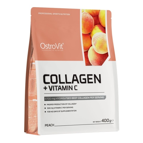 OSTROVIT Kolagen + Witamina C - smak brzoskwiniowy (400 g)