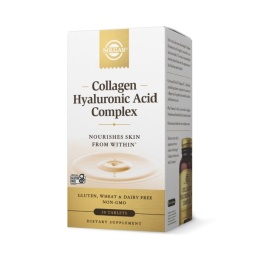 SOLGAR Collagen Hyaluronic Acid Complex - Kwas Hialuronowy Kolagen Kompleks (30 tabl.)
