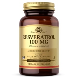 SOLGAR Resveratrol - Resweratrol 100 mg (60 kaps.)