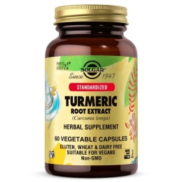 SOLGAR Turmeric Root Extract - Kurkuma Kurkumina Wyciąg z Korzenia (60 kaps.)