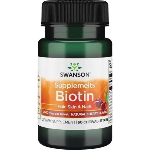 SWANSON Biotyna (60 tabl. do ssania)