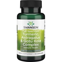 SWANSON Full Spectrum Turmeric Astragalus & Gotu Kola Complex (60 kaps.)