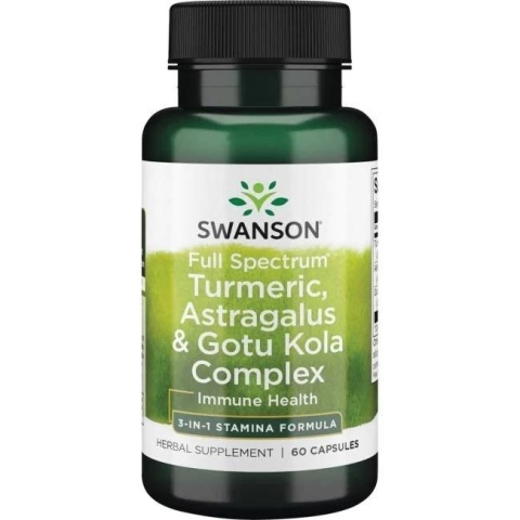 SWANSON Full Spectrum Turmeric Astragalus & Gotu Kola Complex (60 kaps.)