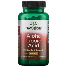 SWANSON Kwas alfa liponowy 600 mg, ALA (60 kaps.)