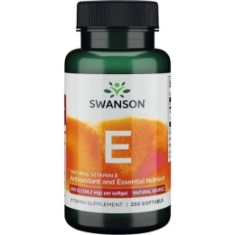 SWANSON Natural Vitamin E - Witamina E 200 IU (250 kaps.)
