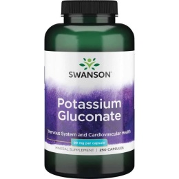 SWANSON Potassium Gluconate - Glukonian Potasu 99 mg (250 kaps.)