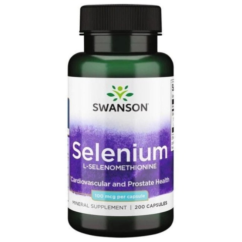 SWANSON Selenium L-Selenomethionine 100 mcg (200 kaps.)