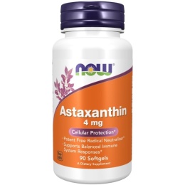 NOW FOODS Astaksantyna 4 mg z mikroalg (90 kaps.)