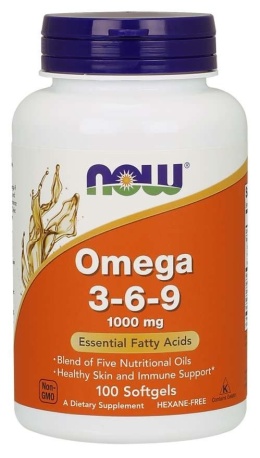 NOW FOODS Omega 3-6-9 (100 kaps.)