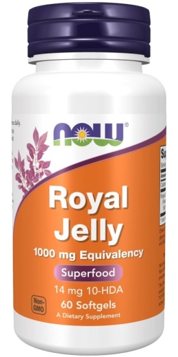 NOW FOODS Royal Jelly 1000 mg (60 kaps.)