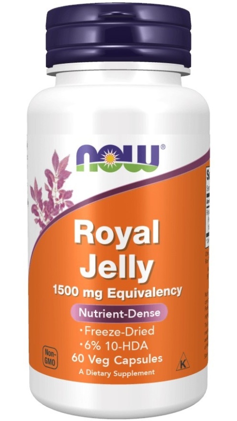 NOW FOODS Royal Jelly 1500 mg (60 kaps.)