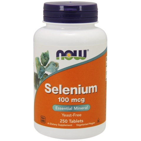 NOW FOODS Selenium - Selen 100 mcg (250 tabl.)
