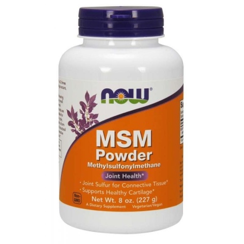 NOW FOODS Siarka MSM - Metylosulfonylometan (227 g)