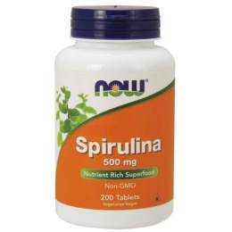 NOW FOODS Spirulina 500 mg (200 tabl.)