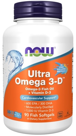 NOW FOODS Ultra Omega 3-D (90 kaps.)