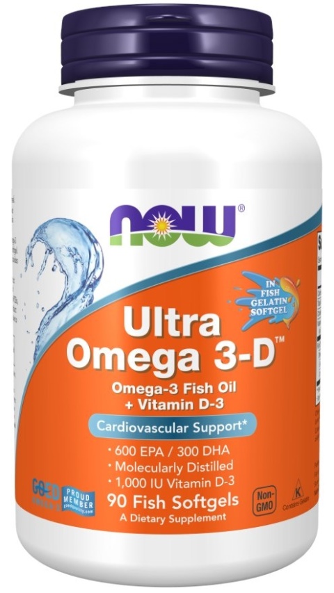 NOW FOODS Ultra Omega 3-D (90 kaps.)