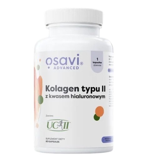 OSAVI Kolagen Typu II z Kwasem Hialuronowym (60 kaps.)