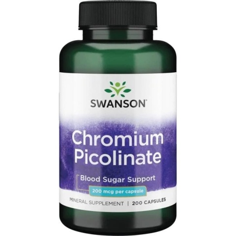 SWANSON Chromium Picolinate 200 mcg (200 kaps.)