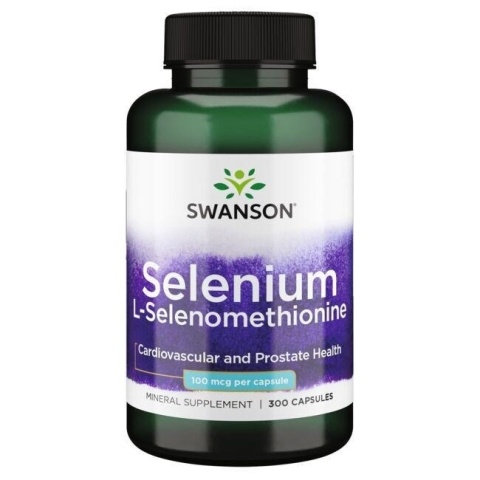 SWANSON Selenium L-Selenomethionine 100 mcg (300 kaps.)