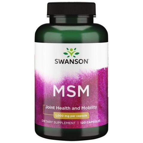 SWANSON Siarka MSM - Metylosulfonylometan 1000 mg (120 kaps.)