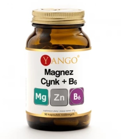 YANGO Magnez + Cynk + Witamina B6 (90 kaps.)