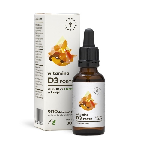 AURA HERBALS Witamina D3 Forte w kroplach (30 ml)
