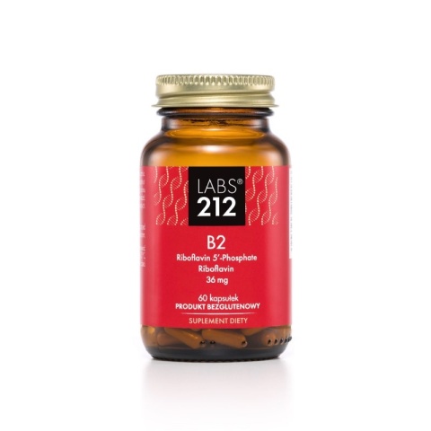 LABS212 Vitamin B2 Riboflavin 5'-Phosphate + Riboflavin (60 kaps.)