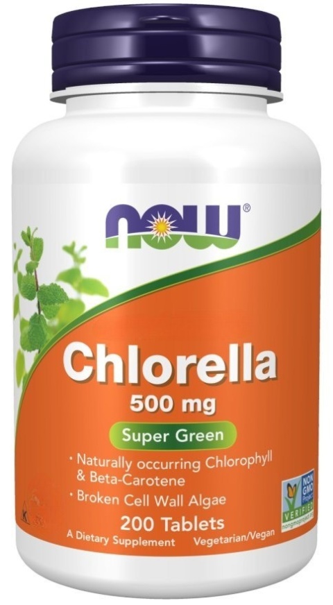 NOW FOODS Chlorella 500 mg (200 tabl.)